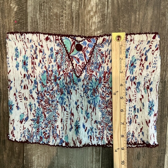 Poupette St. Barth Cream Bustier Crop Top Sleeveless Size OS - Picture 6 of 6